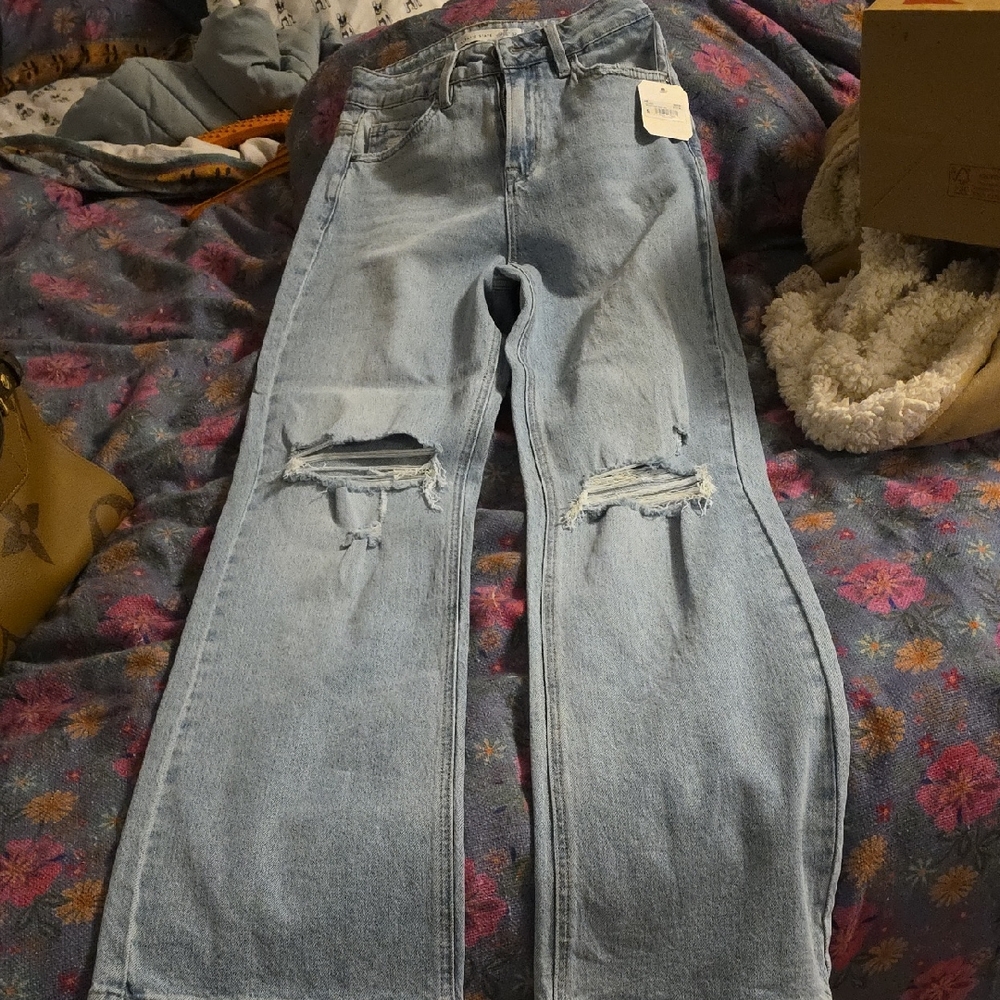 Altar'd State Light Blue Flare Jeans